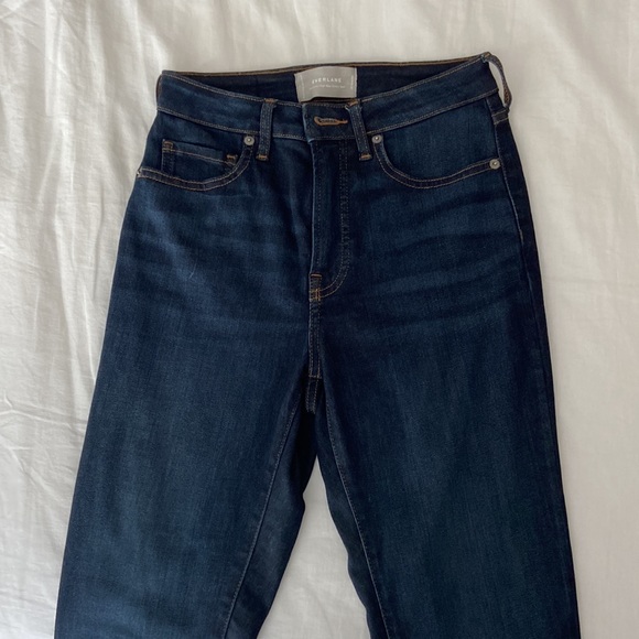 EVERLANE authentic stretch cigarette Dark Blue denim jeans size 26 NEW! - Picture 4 of 6